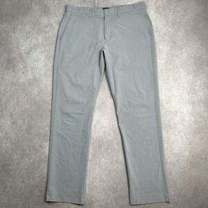 J.Crew Thompson Flex Pants Mens 34x32 Gray Tapered Fit Performance Chinos